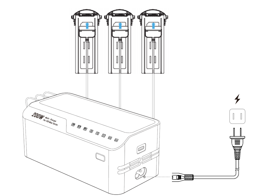 Autel EVO Max - 3-fach Multilader (200W) – Bild 12 von 12