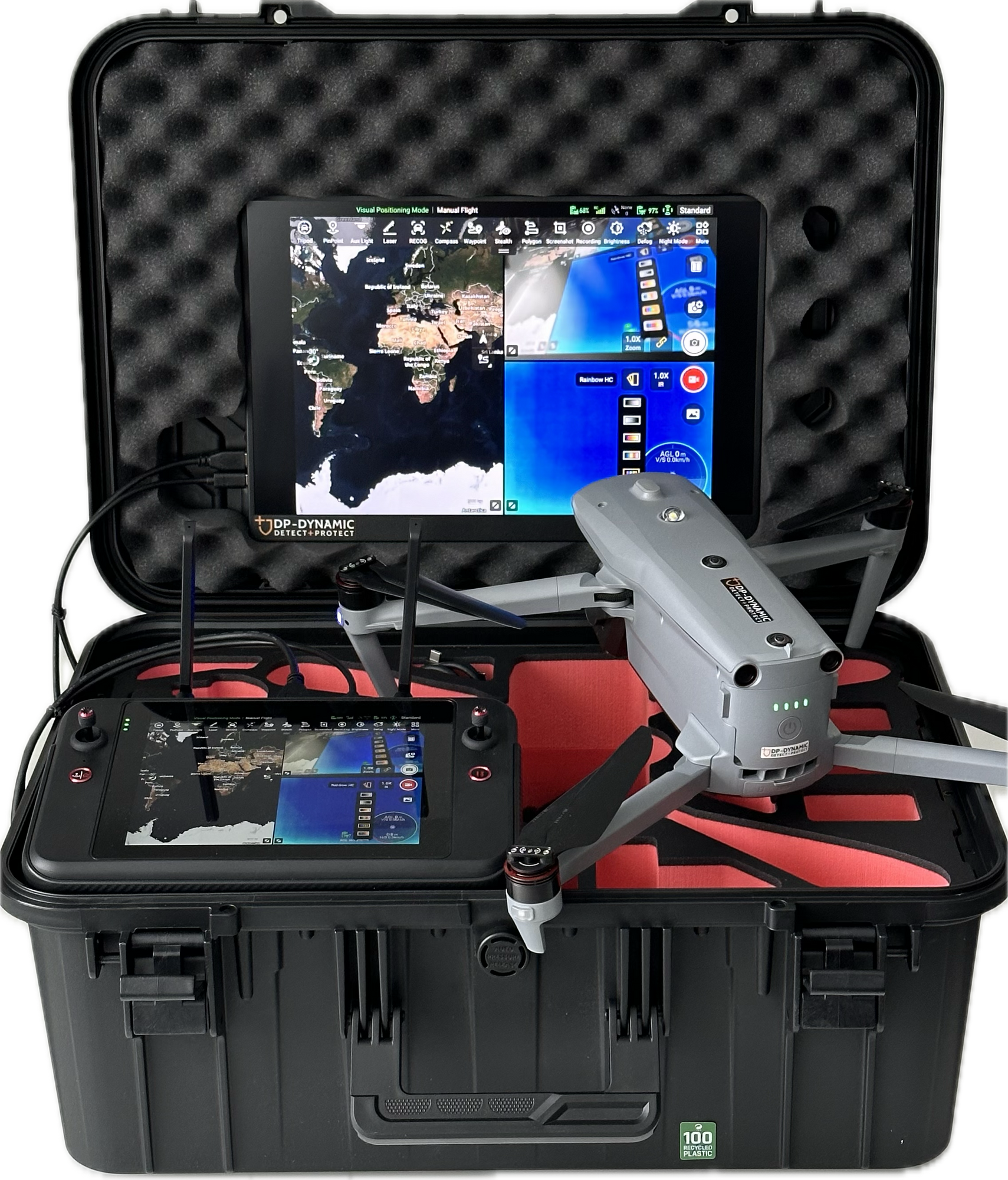 Portabler-Outdoor-Monitor 21.5 Zoll 1000 Nits Helligkeit / Full HD 1920x1080 mattes Panel – Bild 4 von 5